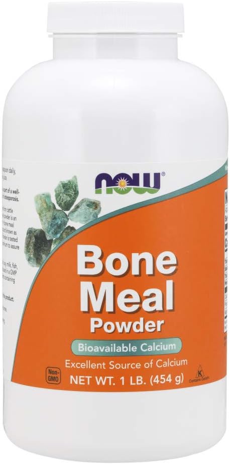 Organic Bone Meal Powder by NOW Foods - 1 lb (454 g) Pack for Stronger Bones and Joints