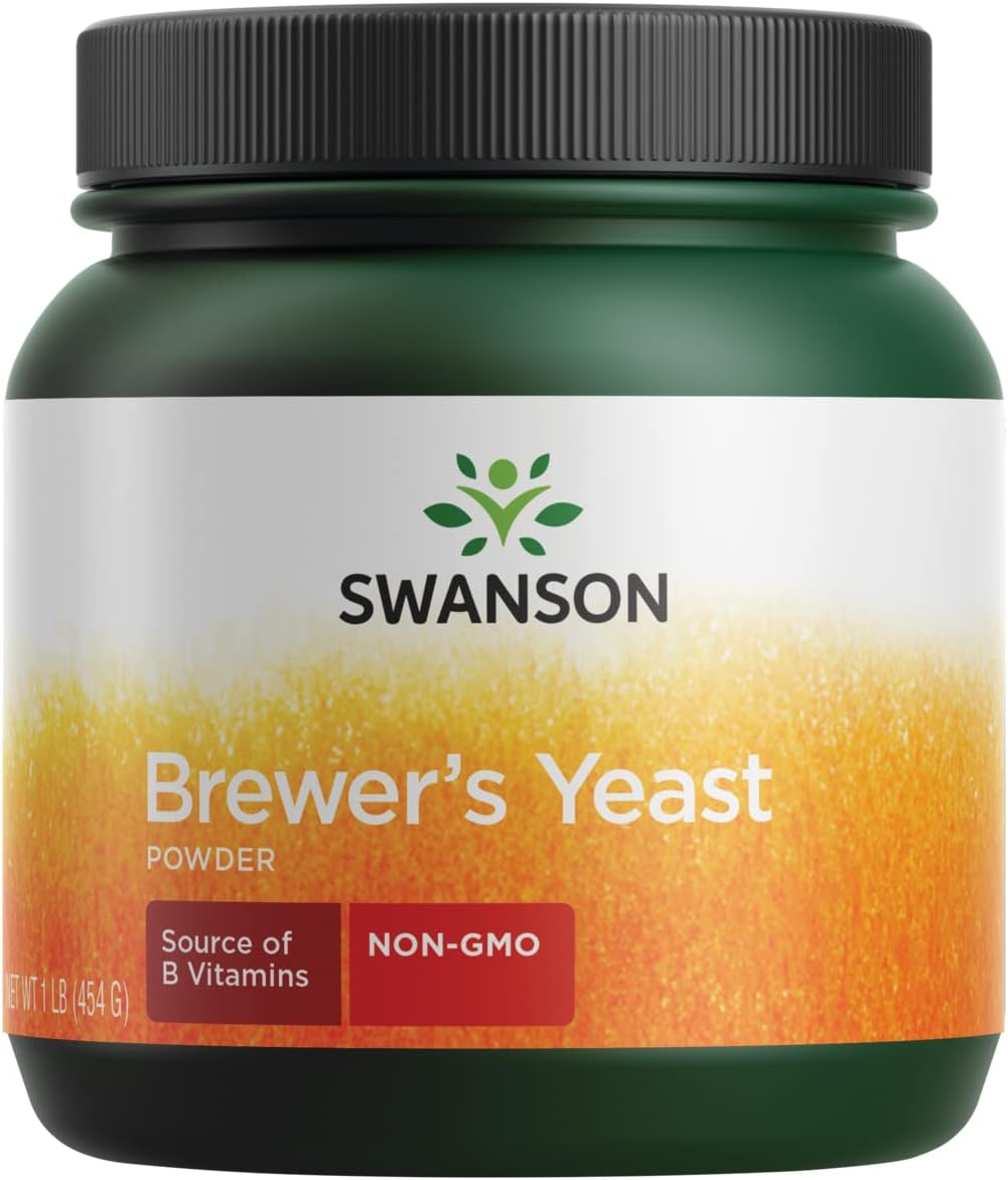 Organic Brewer's Yeast Powder - GMO-Free - 1 lb (454 g) Powder by Swanson
