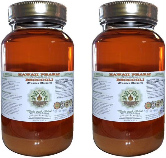 Organic Broccoli Sprouting Seed Liquid Extract - Alcohol-Free Herbal Supplement - 64 oz - Hawaii Pharm