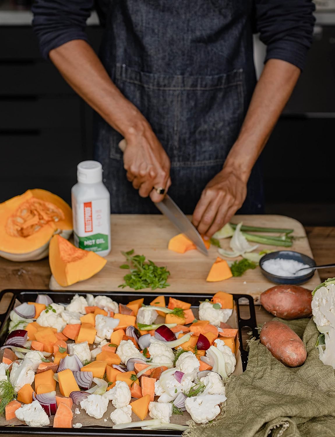 Organic Bulletproof MCT Oil - 16 fl oz Bottle for Boosting Energy and Brain Function