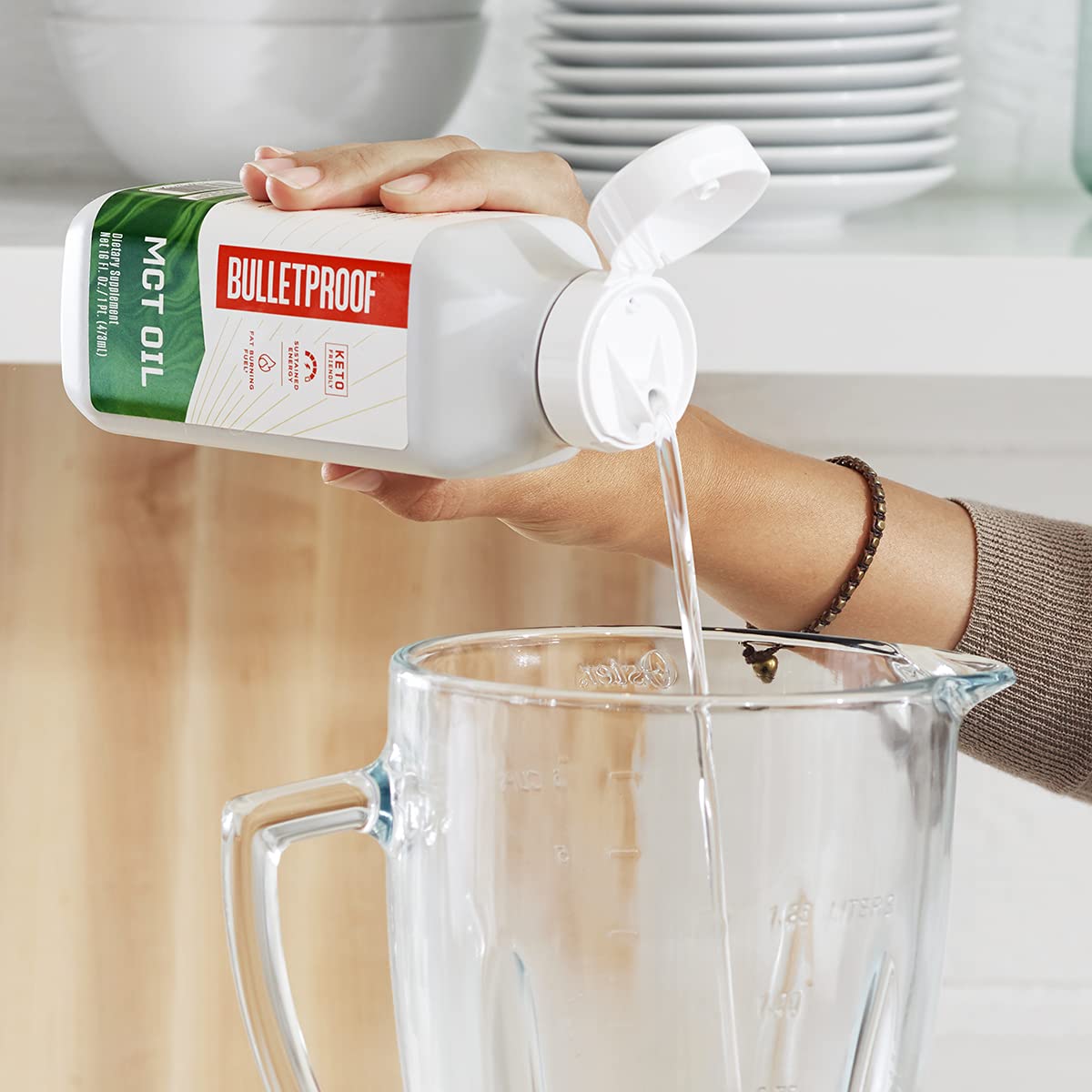 Organic Bulletproof MCT Oil - 16 fl oz Bottle for Boosting Energy and Brain Function