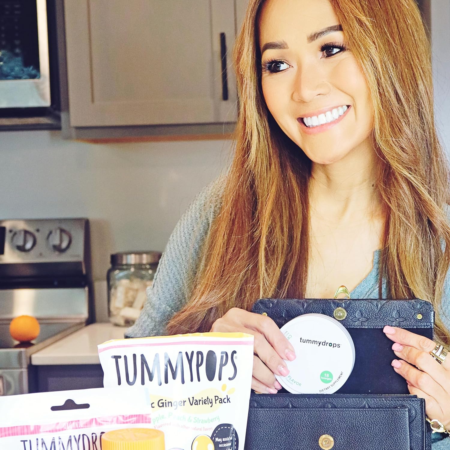 Organic Butterscotch Ginger Tummydrops - Gluten Free & Vegan Lozenges - 33 USDA Organic Ginger Flavored Drops