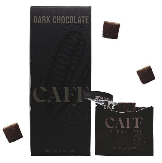 Organic Caffeine Energy Bites: Vegan, Gluten-Free, Keto Snacks with 65mg Caffeine - No Added Sugar - 15 Calorie Chocolate Bites (20 Count)