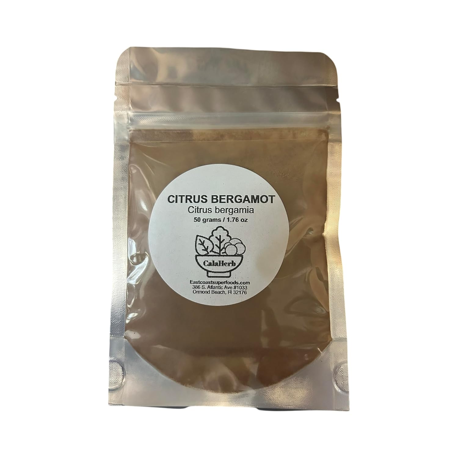 Organic Calaherb Citrus Bergamot Powder - 50g (1.76 oz) - All-Natural Antioxidant Supplement