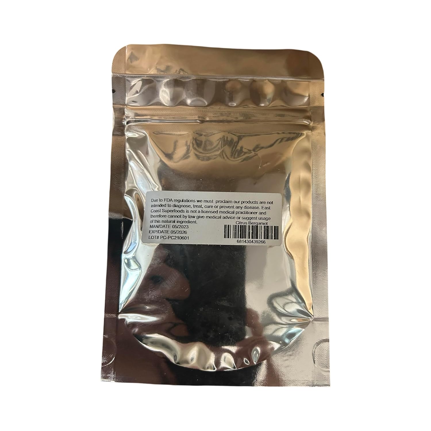 Organic Calaherb Citrus Bergamot Powder - 50g (1.76 oz) - All-Natural Antioxidant Supplement