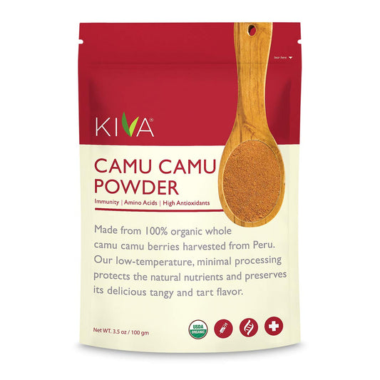 Organic Camu Camu Powder - High Vitamin C Content - Non-GMO, Raw, Vegan - 3.5 oz Bag