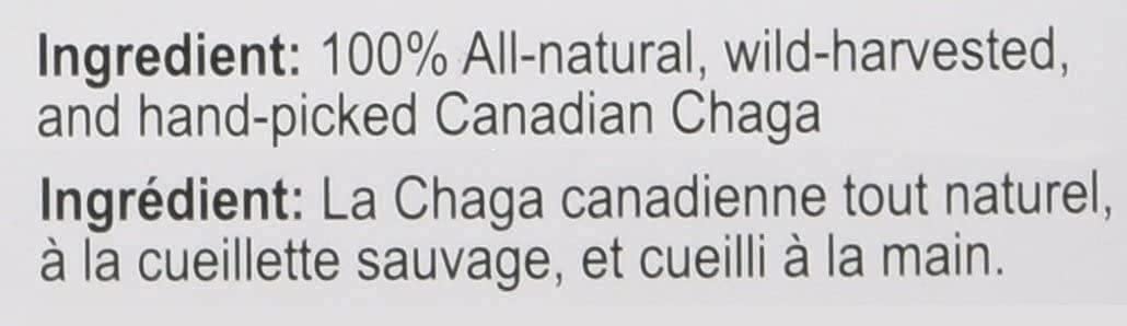 Organic Canadian Chaga Mushroom Tea Grind, Wild-Harvested and Hand-Picked, 160 g Pack