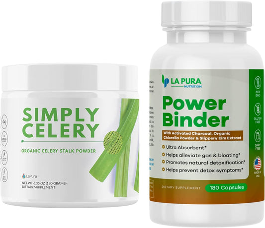 Organic Celery Juice Powder for Gut Health & Detox - Antioxidant Blend to Alleviate Gas & Bloating - Cleanse & Detoxify Naturally