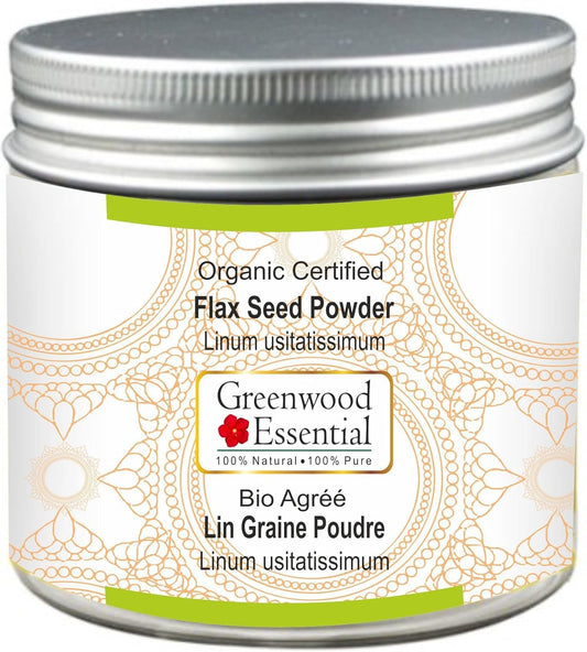 Organic Certified Flax Seed Powder 200gm - 100% Pure & Natural Therapeutic Grade