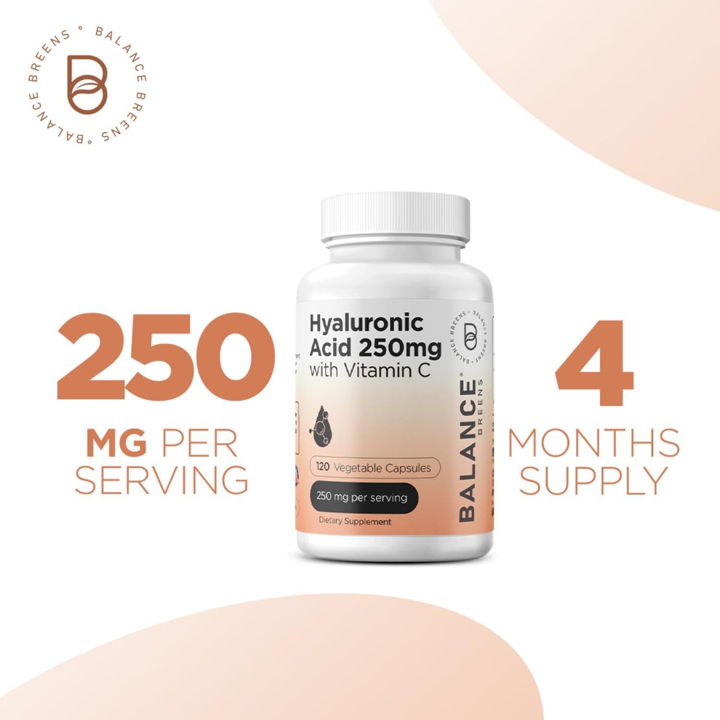 Organic Ceylon Cinnamon and Hyaluronic Acid with Vitamin C Supplement Combo for Balance
