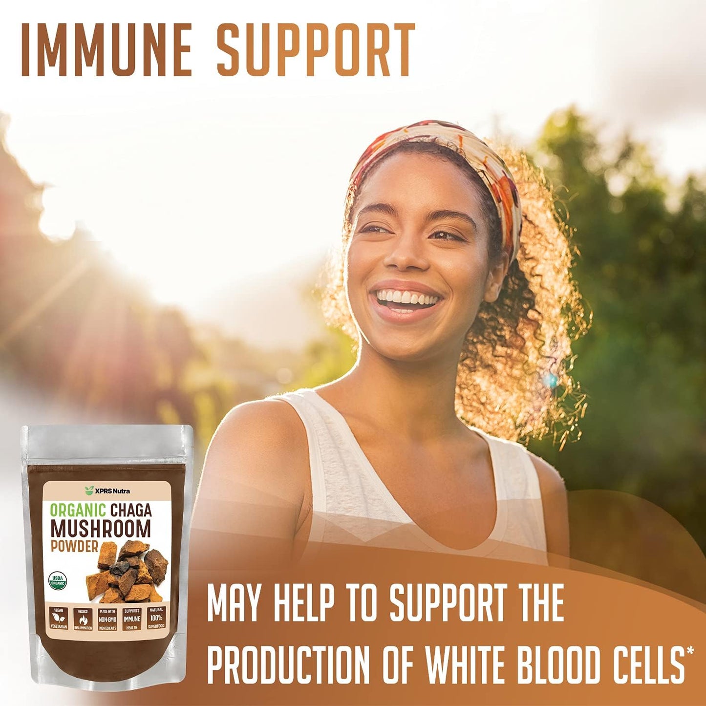 Organic Chaga Powder 16 oz with 1000 Size 00 Empty Capsules Bundle by XPRS Nutra