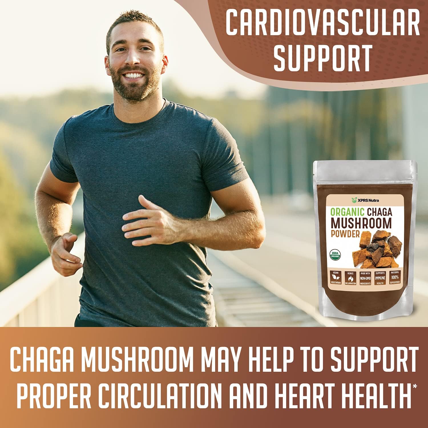 Organic Chaga Powder 8oz + 500 Size 00 Pre-Separated Empty Capsules - XPRS Nutra Bundle