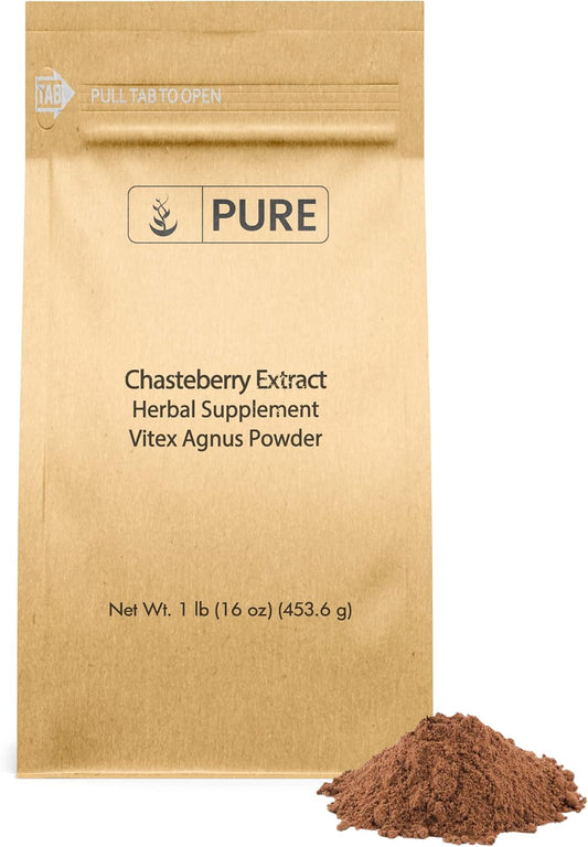 Organic Chasteberry Extract Powder - 1lb - Vitex Agnus-Castus Fruit - Non-GMO - Pure Ingredients