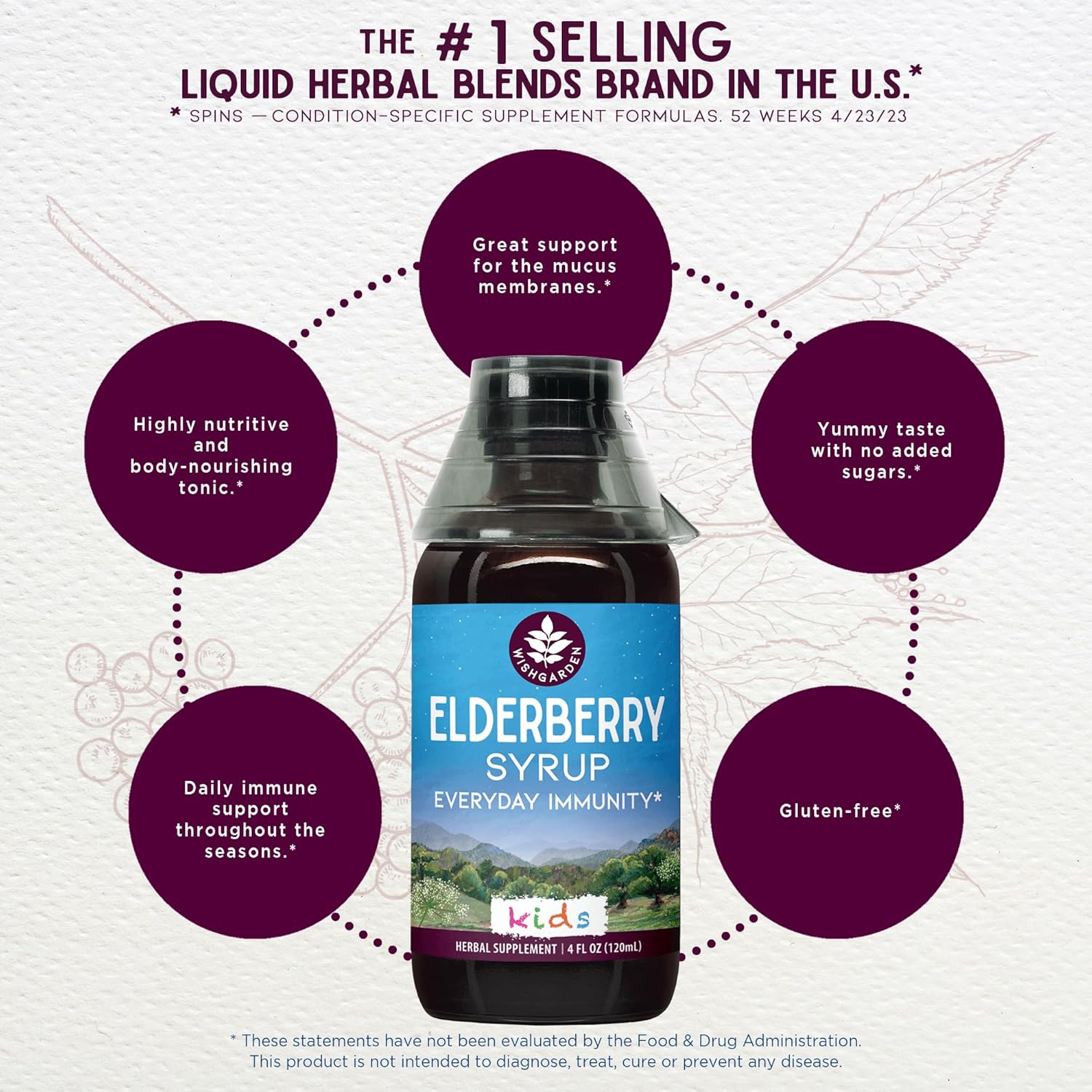 Organic Children's Elderberry Syrup with Black Elderberry, Astragalus, Orange Peel & Honey - Daily Immune Booster for Kids, No Added Sugar - 4oz - BoostGo Australia