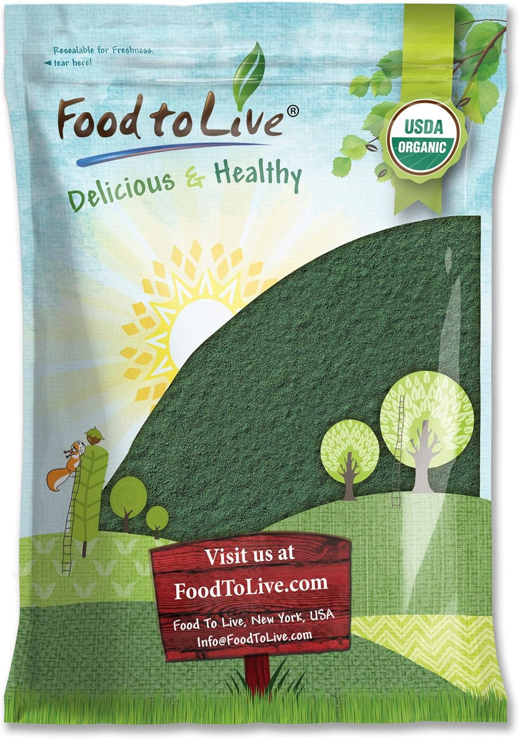 Organic Chlorella Powder 8lb - Non-GMO Raw Green Algae Superfood - Vegan Protein Rich in Vitamins & Minerals - Bulk Broken Cell Wall - Kosher & Pure Vegan
