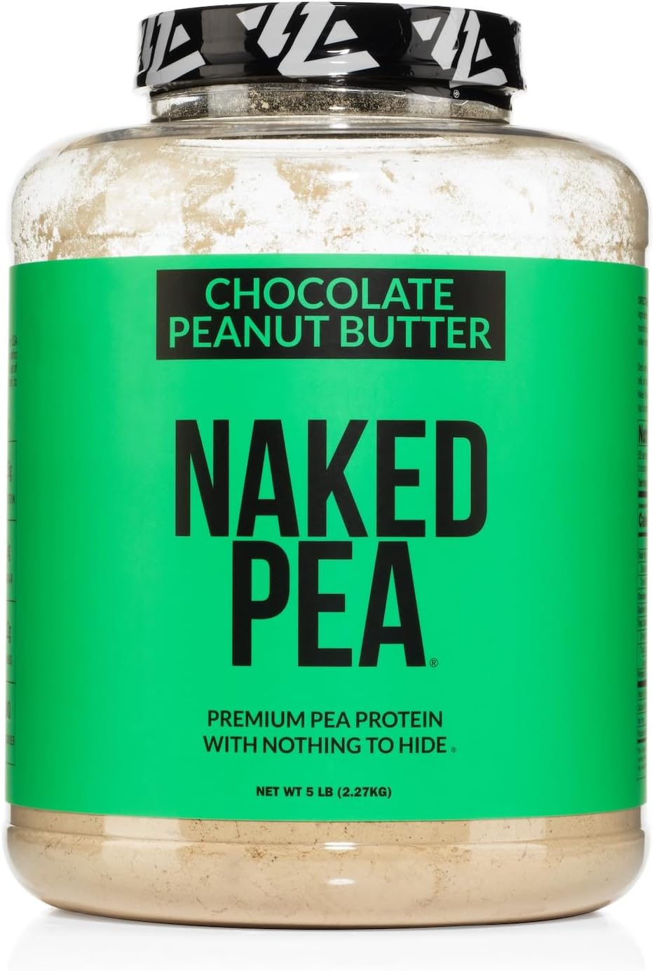 Organic Chocolate Peanut Butter Protein Powder - Made with Naked Pea Protein from US & Canadian Farms, GMO-Free, Soy-Free, Gluten-Free - 52 Servings