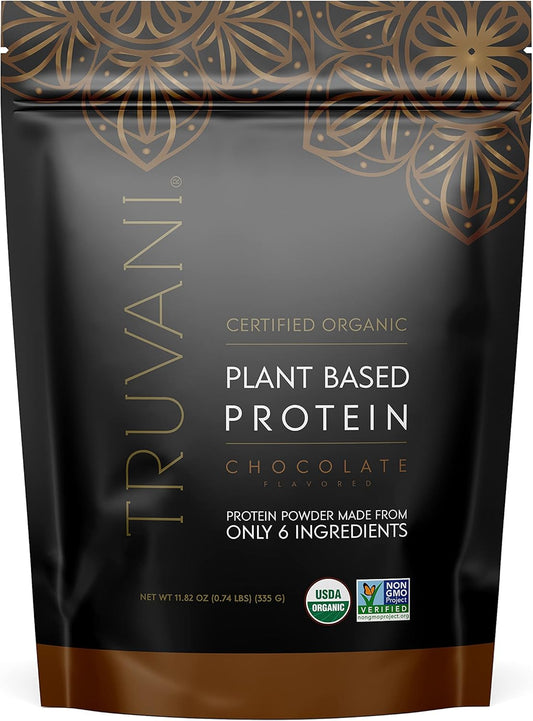 Organic Chocolate Vegan Pea Protein Powder - 20g Plant Based Protein, Keto, Gluten & Dairy Free, Low Carb, No Sugar Added - 10 Servings - BoostGo Australia