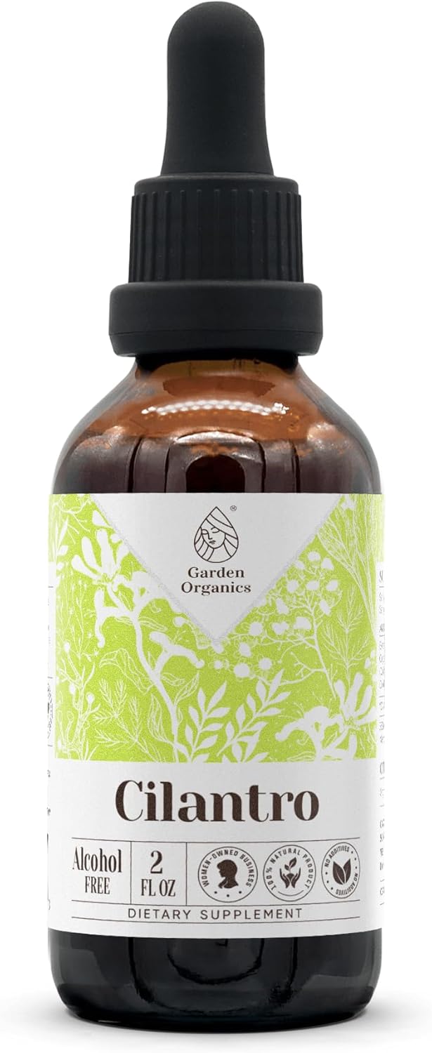 Organic Cilantro Liquid Extract - Alcohol-Free Immune System Booster (2 fl oz)