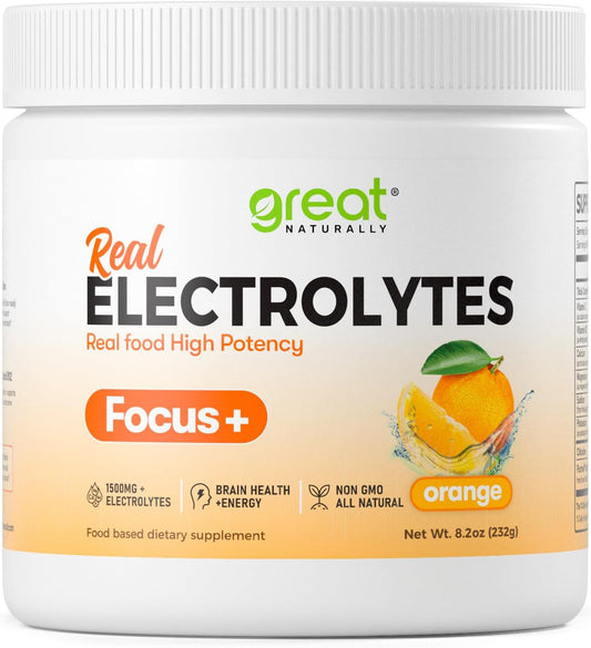Organic Citicoline & Caffeine Nootropic Electrolyte with B12 for Cognitive Enhancement and Hydration - Made in USA