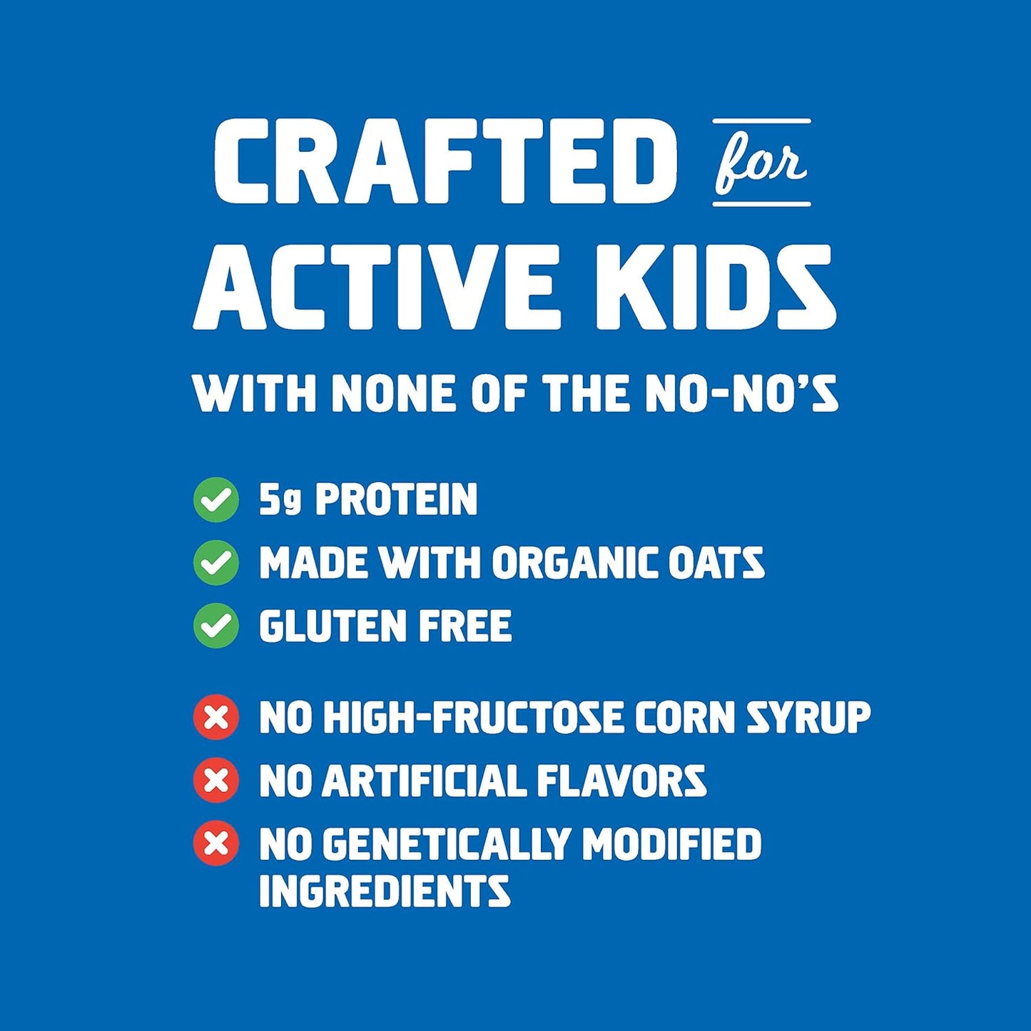 Organic CLIF KID ZBAR Protein Granola Bars, Cookies and Creme Flavor, Non-GMO Snacks - 10 Count Energy Bars for Lunch Boxes