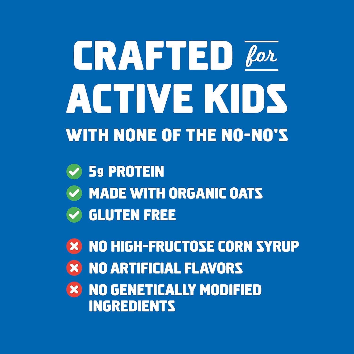 Organic CLIF KID ZBAR Protein Granola Bars, Cookies and Creme Flavor, Non-GMO Snacks - 10 Count Energy Bars for Lunch Boxes