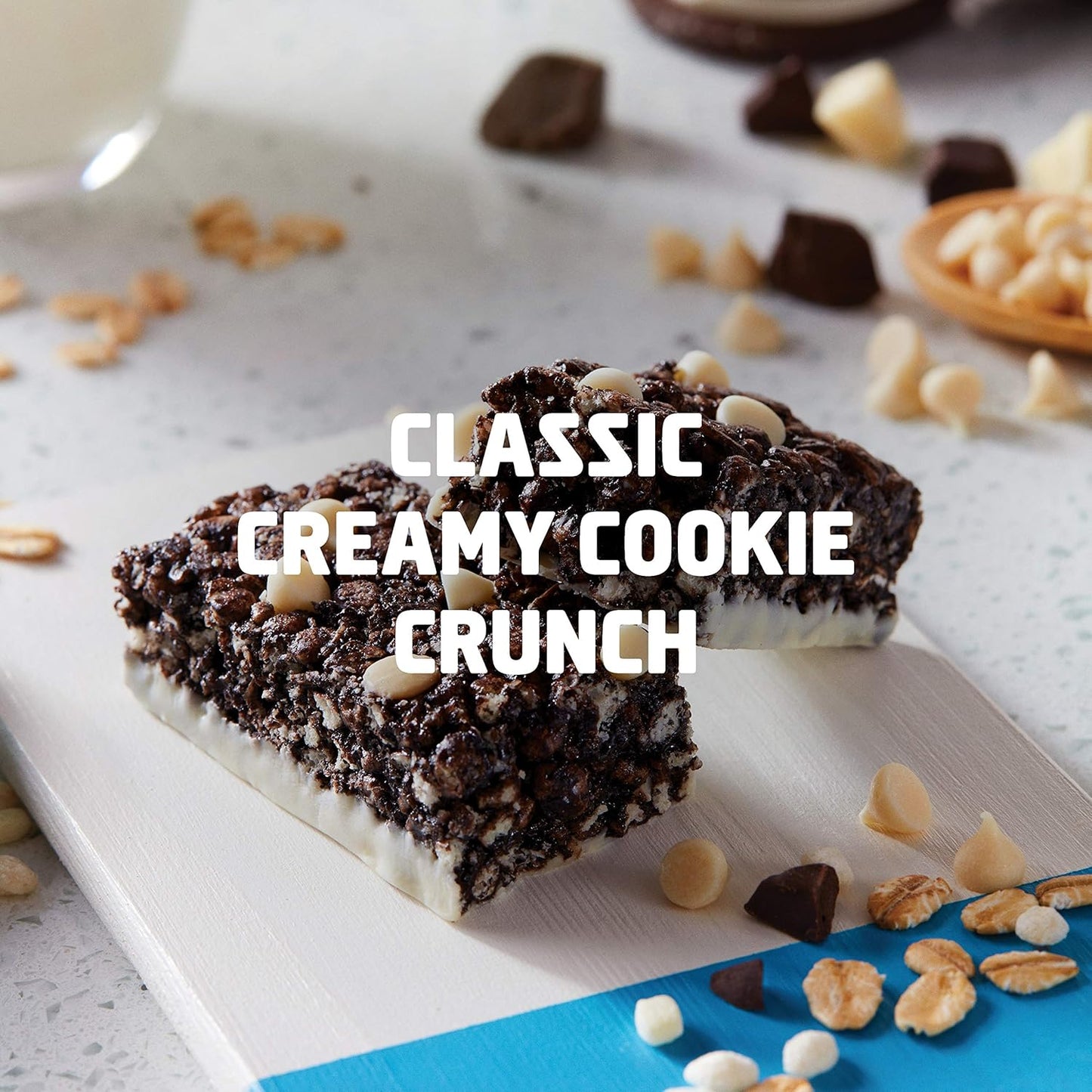 Organic CLIF KID ZBAR Protein Granola Bars, Cookies and Creme Flavor, Non-GMO Snacks - 10 Count Energy Bars for Lunch Boxes