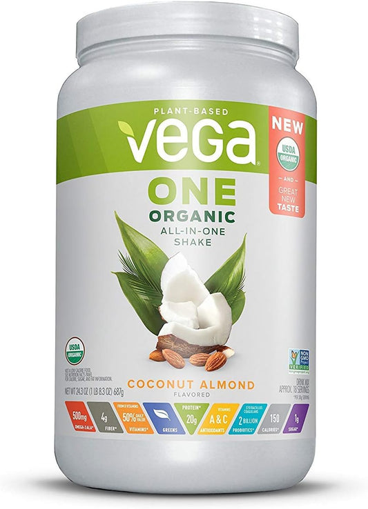 Organic Coconut Almond Vega One All-in-One Shake, 24.3 oz