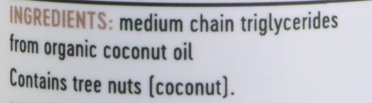 Organic Coconut MCT Oil, Non-GMO, Gluten-Free, 14g MCTs Per Serving, 16oz - Pack of 2 by Nature's Way