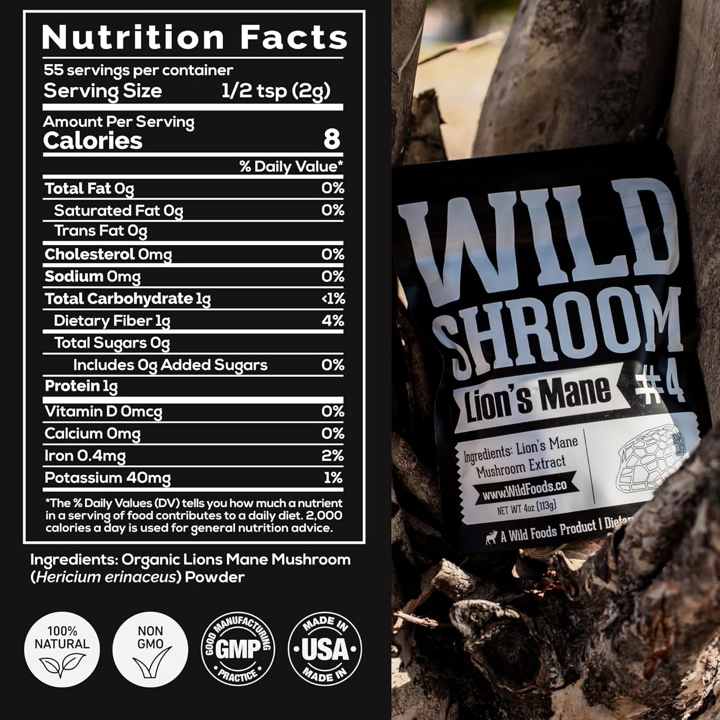 Organic Cocotropic Mushroom Cacao Mix & Lion’s Mane Powder Bundle for Focus and Brain Health