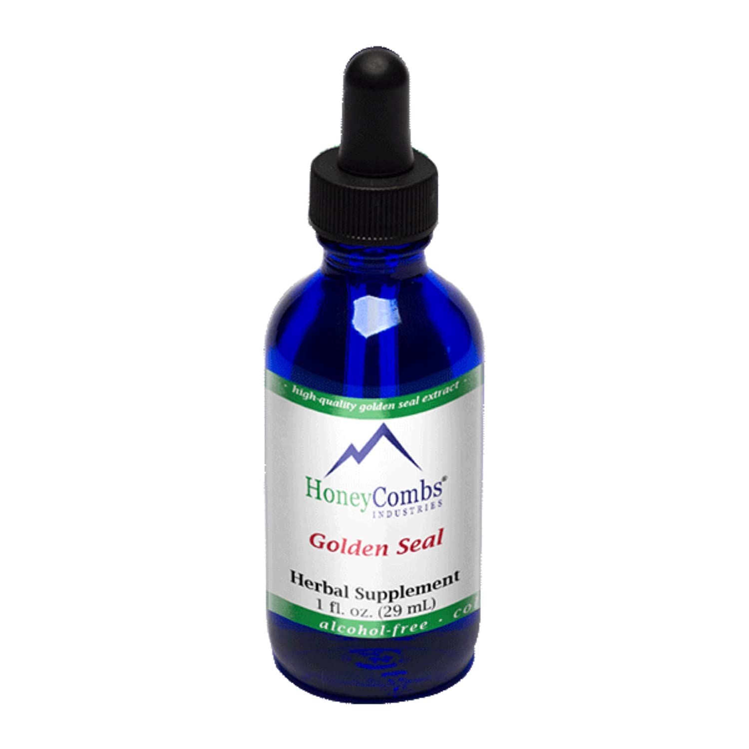 Organic Cold Pressed Goldenseal Root Extract Liquid for Digestive and Immune Support - Alcohol Free Supplement, 1 Fl Oz