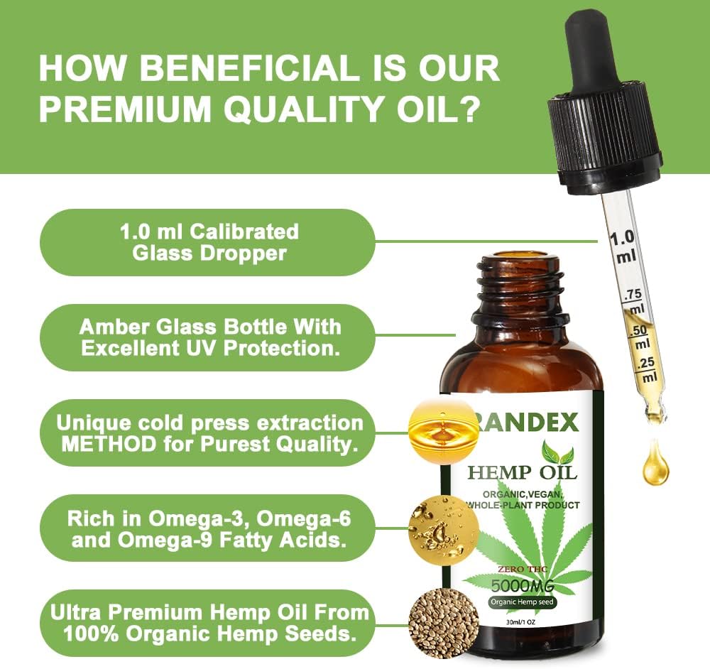 Organic Cold-Pressedmetabolism boosterOil 5000mg (2 Pack) - Omega 3-6-9 Rich Drops - USA Made