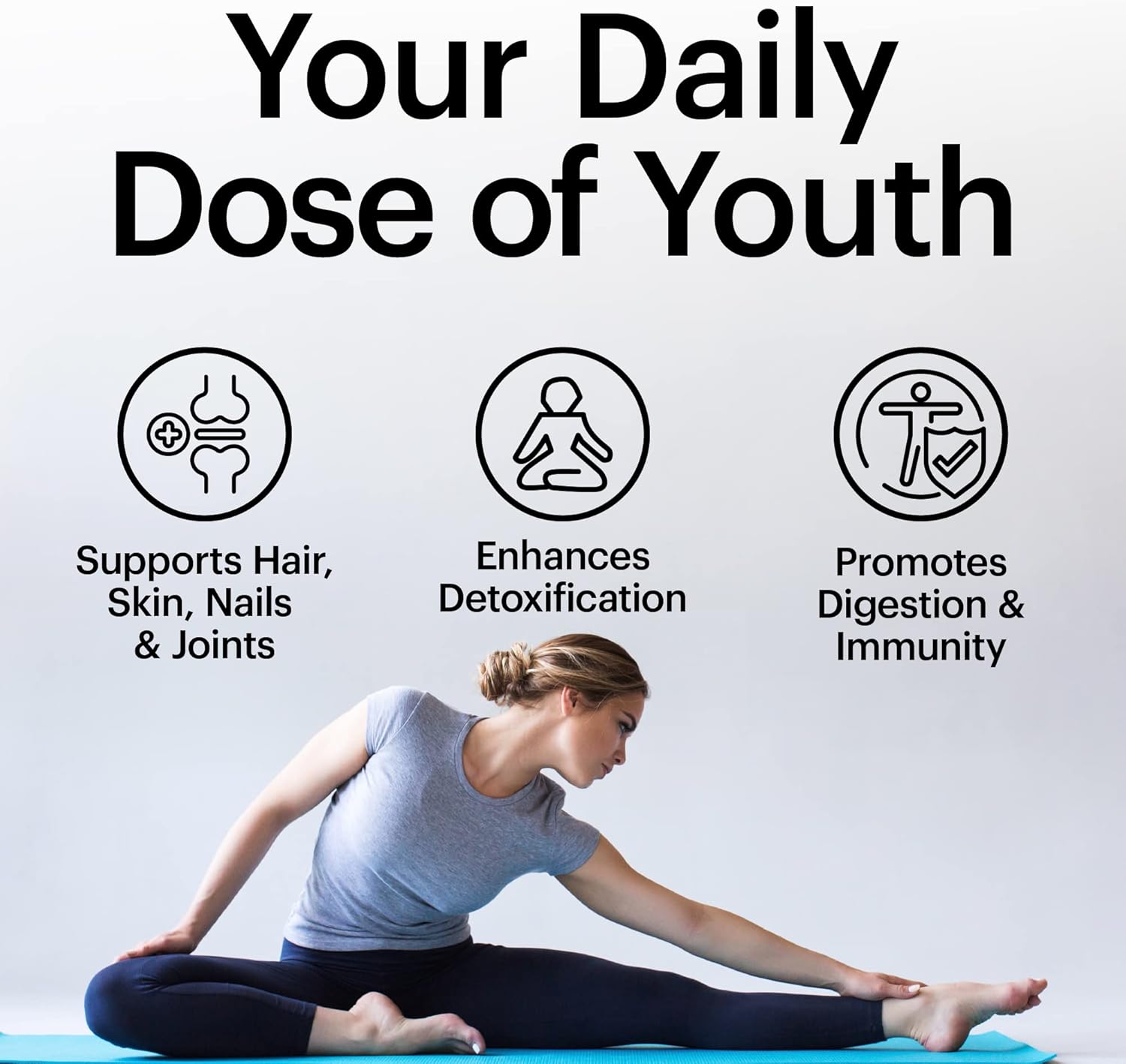 Organic Collagen Superfood Powder with Blue-Green Algae, Mushroom Extracts, and Matcha - Supports Detox & Immunity, Allergen-Free & Non-GMO