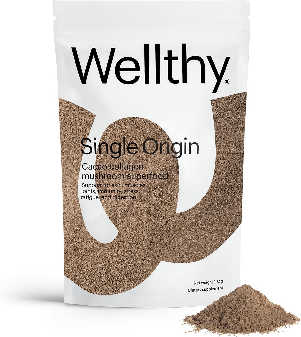 Organic Collagen Superfood Powder with Cacao, Mushroom Extracts, and Matcha - Stress Relief, Allergen-Free & Non-GMO