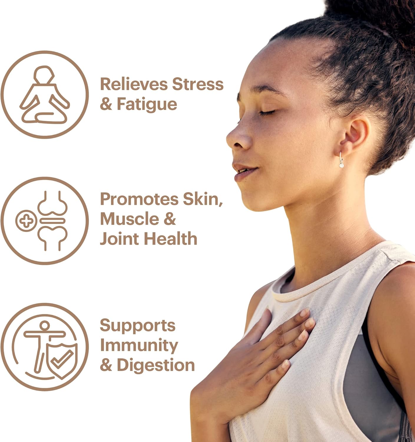 Organic Collagen Superfood Powder with Cacao, Mushroom Extracts, and Matcha - Stress Relief, Allergen-Free & Non-GMO