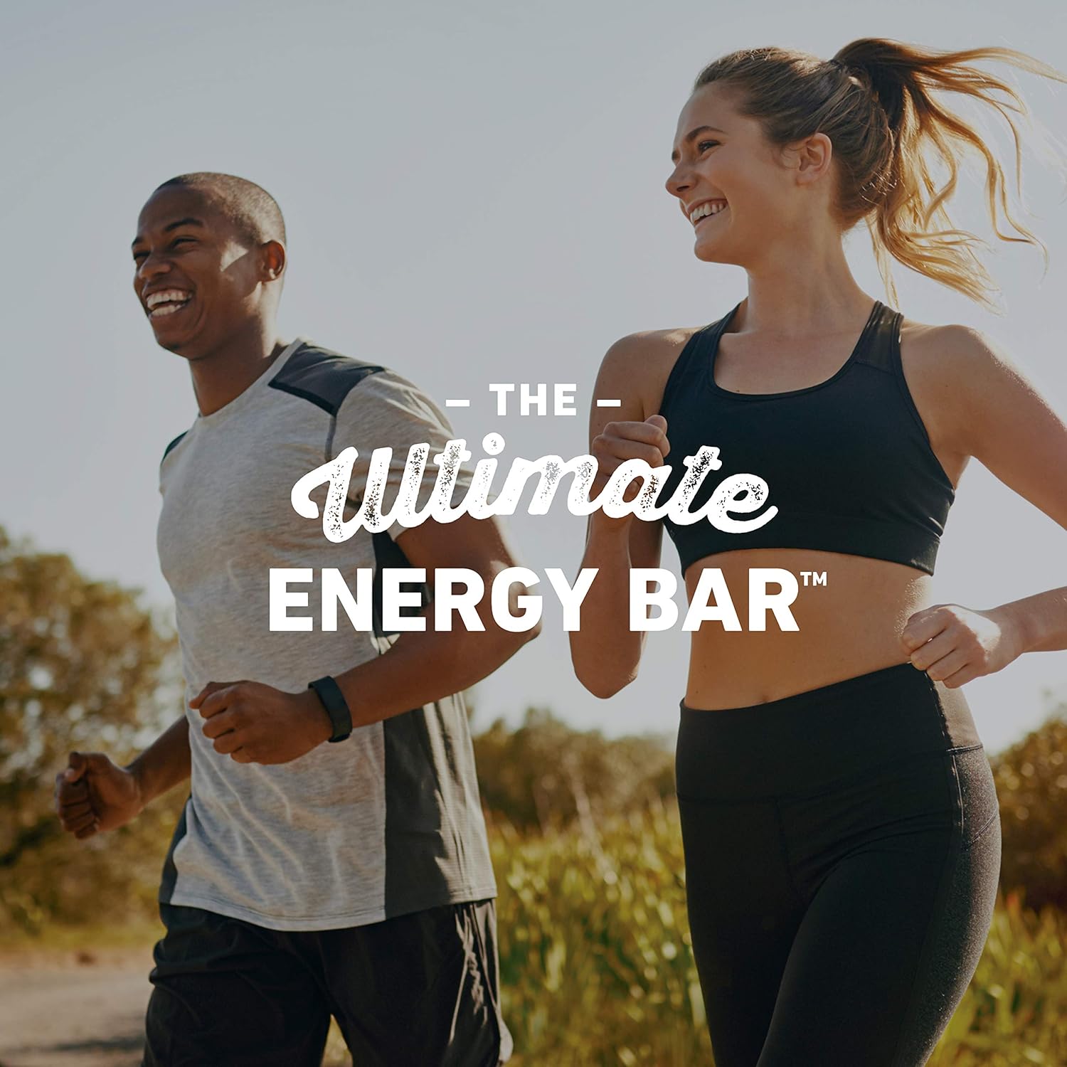 Organic Cool Mint Chocolate Energy Bars with Caffeine - Plant Based Protein Snack - Vegetarian & Kosher - 24 Count Pack