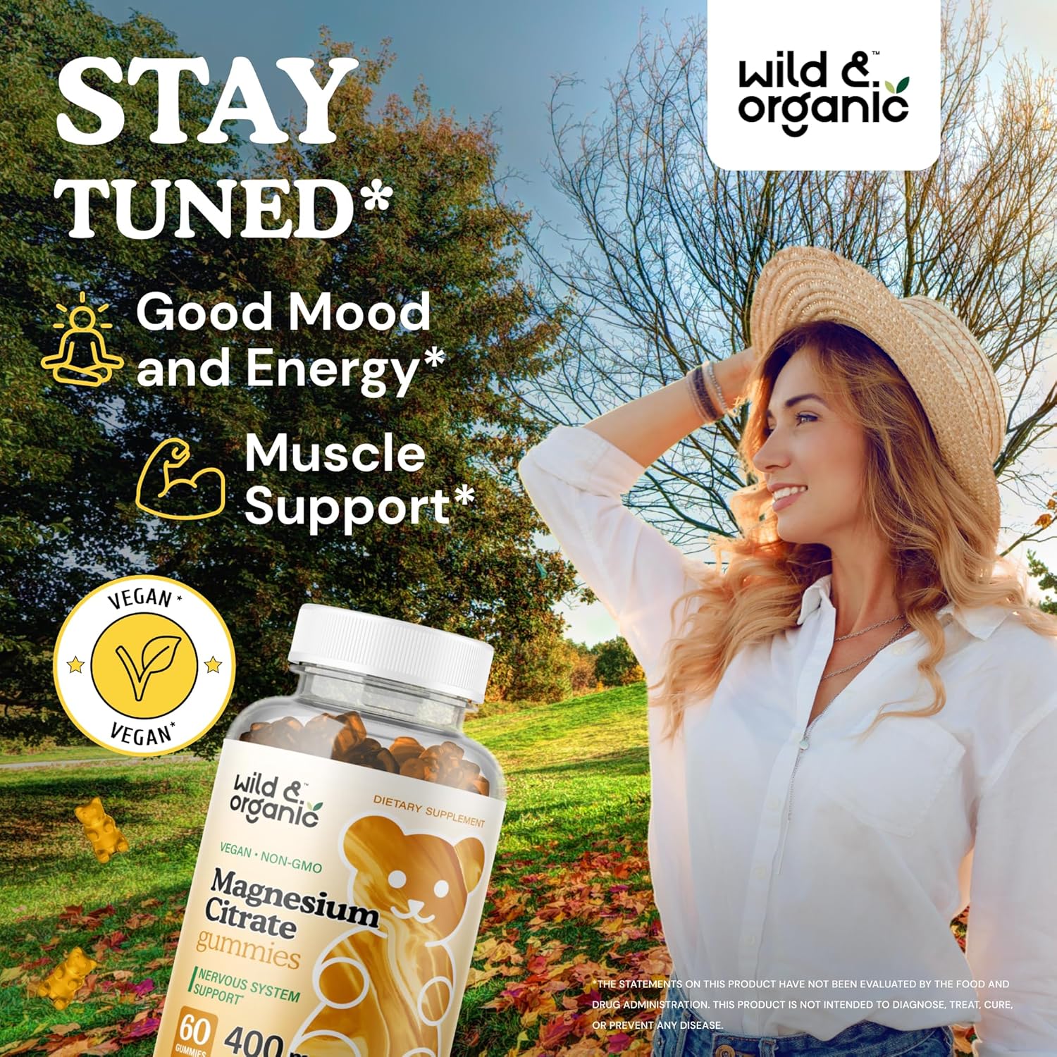 Organic CoQ10 and Magnesium Citrate Gummies for a Natural Boost