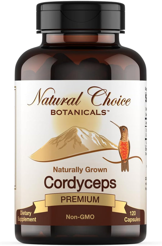 Organic Cordyceps Mushroom Supplement - 120 Capsules by Natural Choice Botanicals