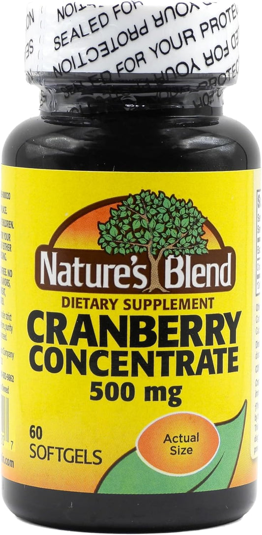 Organic Cranberry Concentrate Softgels - 500 mg, 60 Capsules