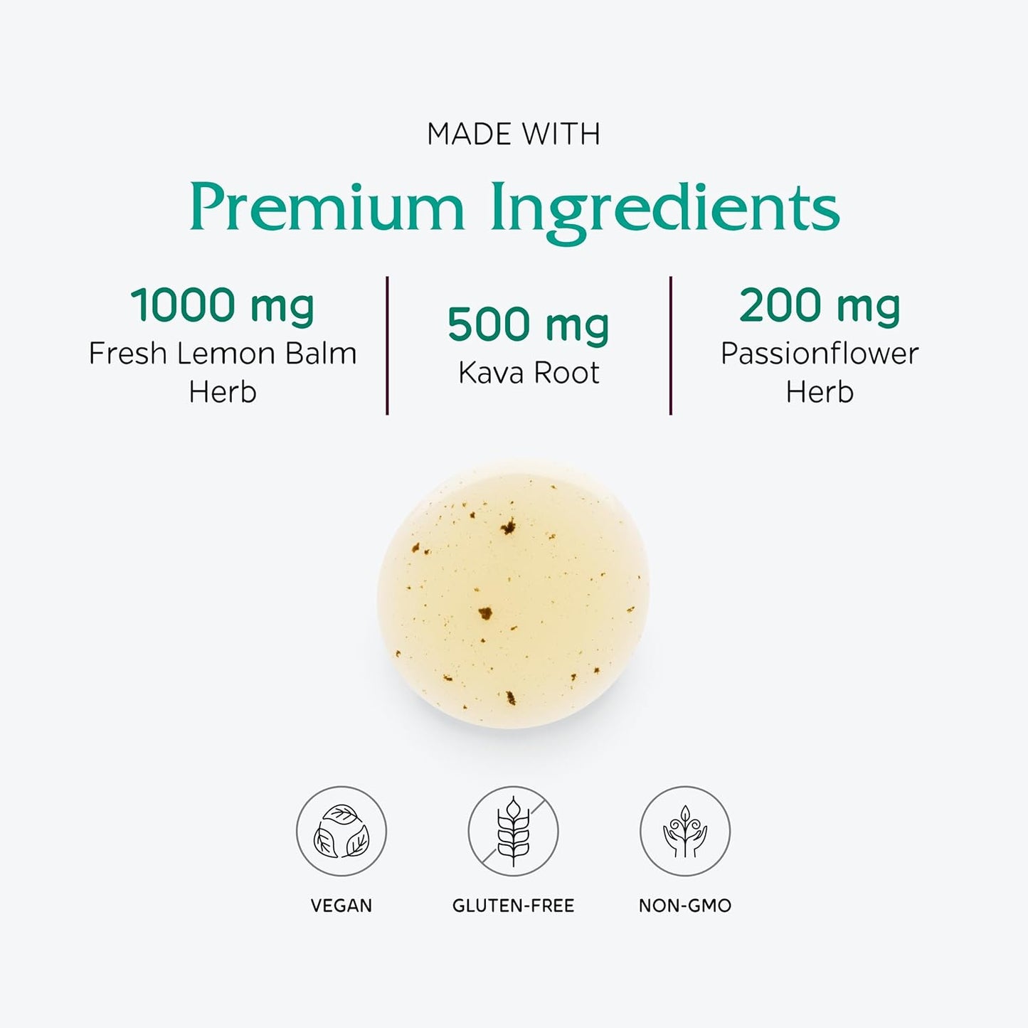 Organic Daily Calm Tonic Liquid Supplement for Stress Relief - Lemon Balm, Kava Kava, Passion Flower - Dr. Formulated - Vegan - 4 oz