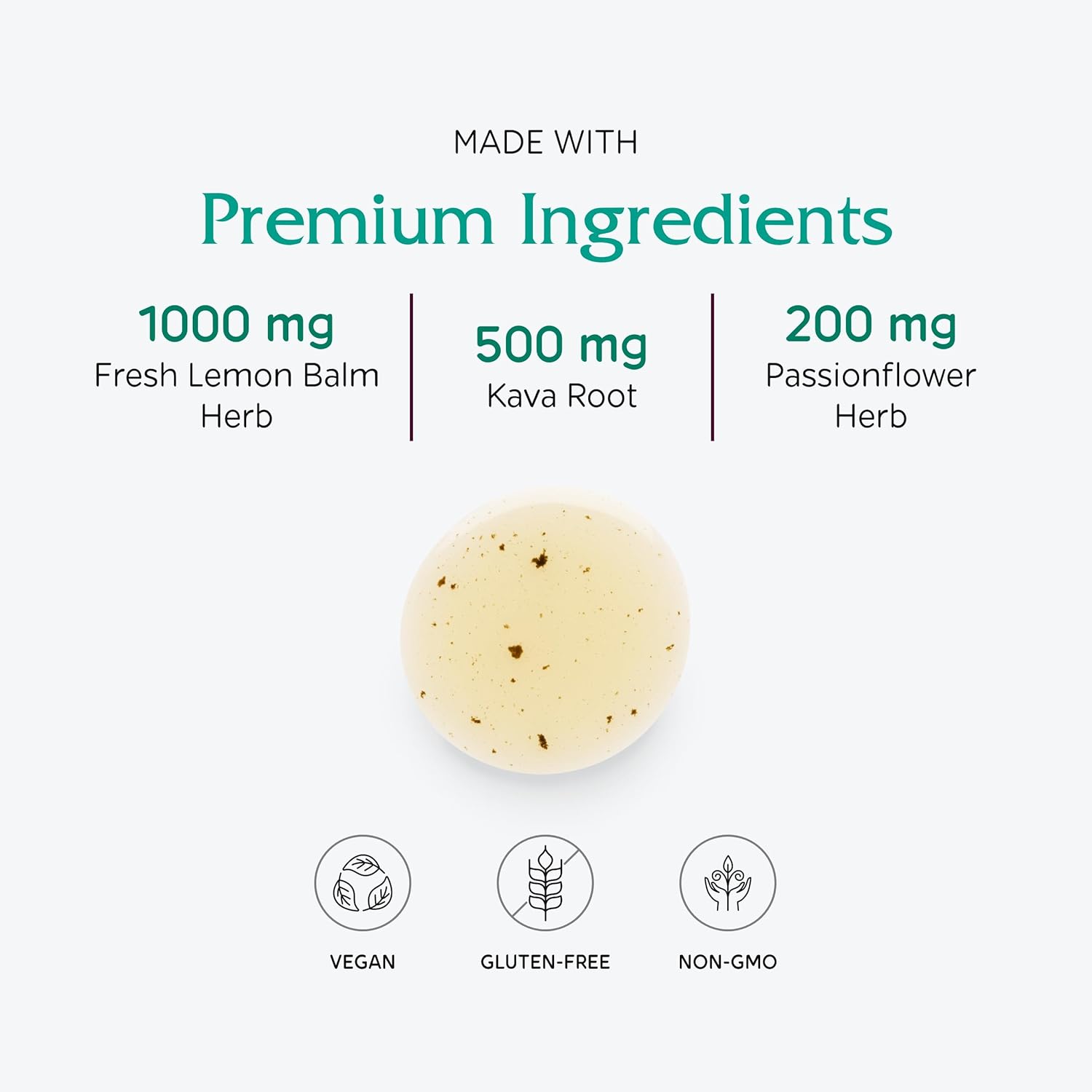 Organic Daily Calm Tonic Liquid Supplement for Stress Relief - Lemon Balm, Kava Kava, Passion Flower - Dr. Formulated - Vegan - 4 oz