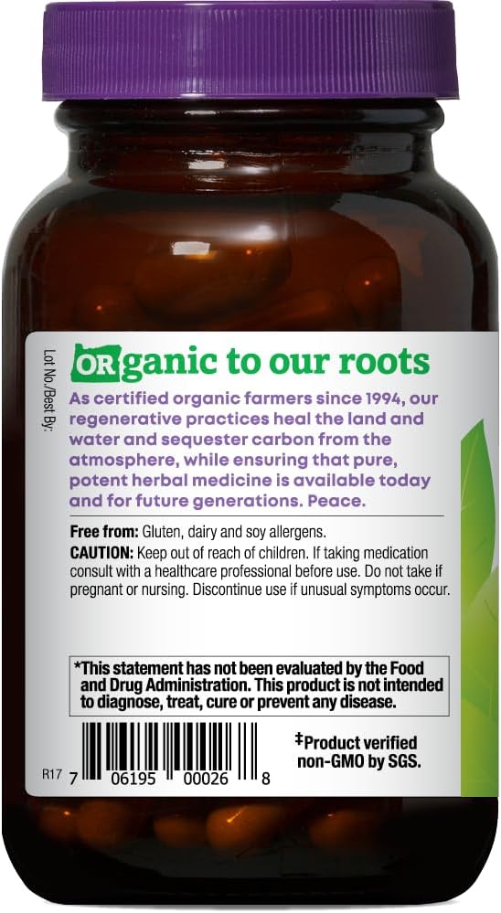 Organic Dandelion Root Supplement by Oregon's Wild Harvest | Herbal Bitter Capsules, 90 count Vegan formula