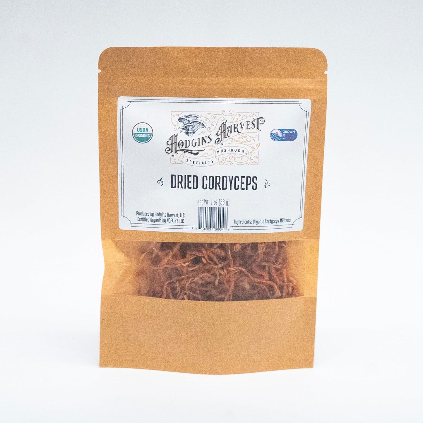Organic Dried Cordyceps from Hodgins Harvest - USA Grown and Certified