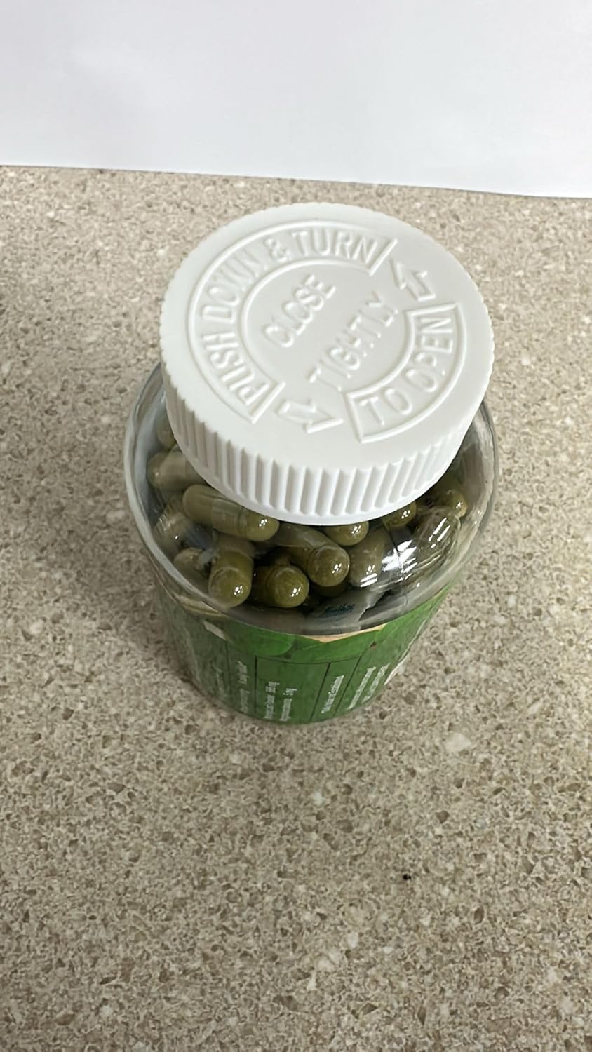 Organic ECOVIB Moringa Oleifera Leaf Powder Capsules - High Protein, Essential Amino Acids, Super Greens, 180 Count, Revitalizing Supplement