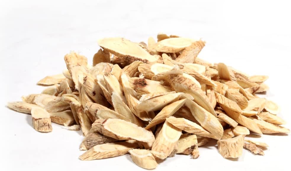 Organic EidolonGreen Astragalus Root Sliced Raw - Dried Bulk Herbs 3oz (88g) - Milkvetch, Huangqi - 黄芪, 正北芪, 황기