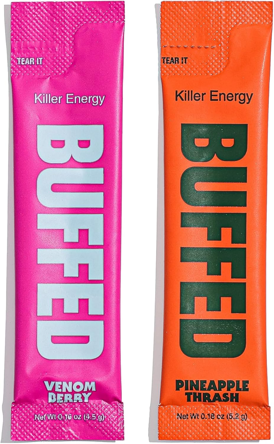 Organic Energy Drink Mix Powder Sticks | Healthy Boost with Caffeine & Hydration | Nootropics, Mushrooms, B-Vitamins | 30 Pack-Venom Berry