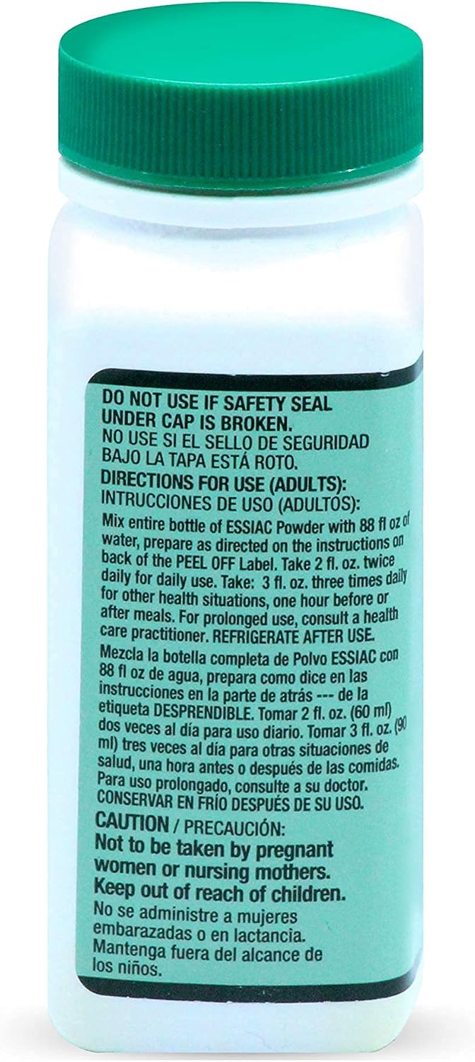 Organic Essiac Tea Powder & Wild-Crafted Drops for Detoxifying Liver, Blood, and Lymph Node