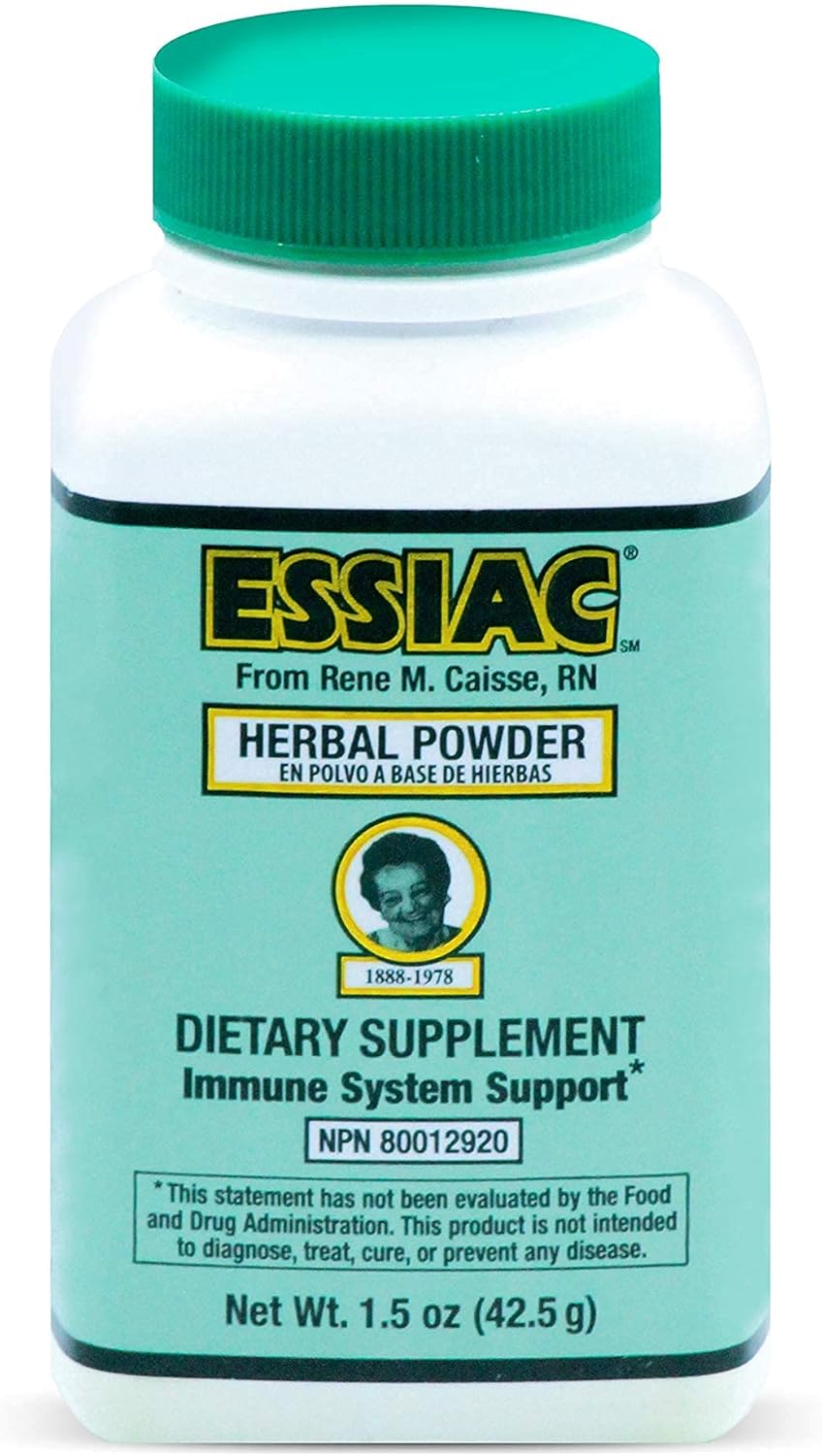 Organic Essiac Tea Powder & Wild-Crafted Drops for Detoxifying Liver, Blood, and Lymph Node