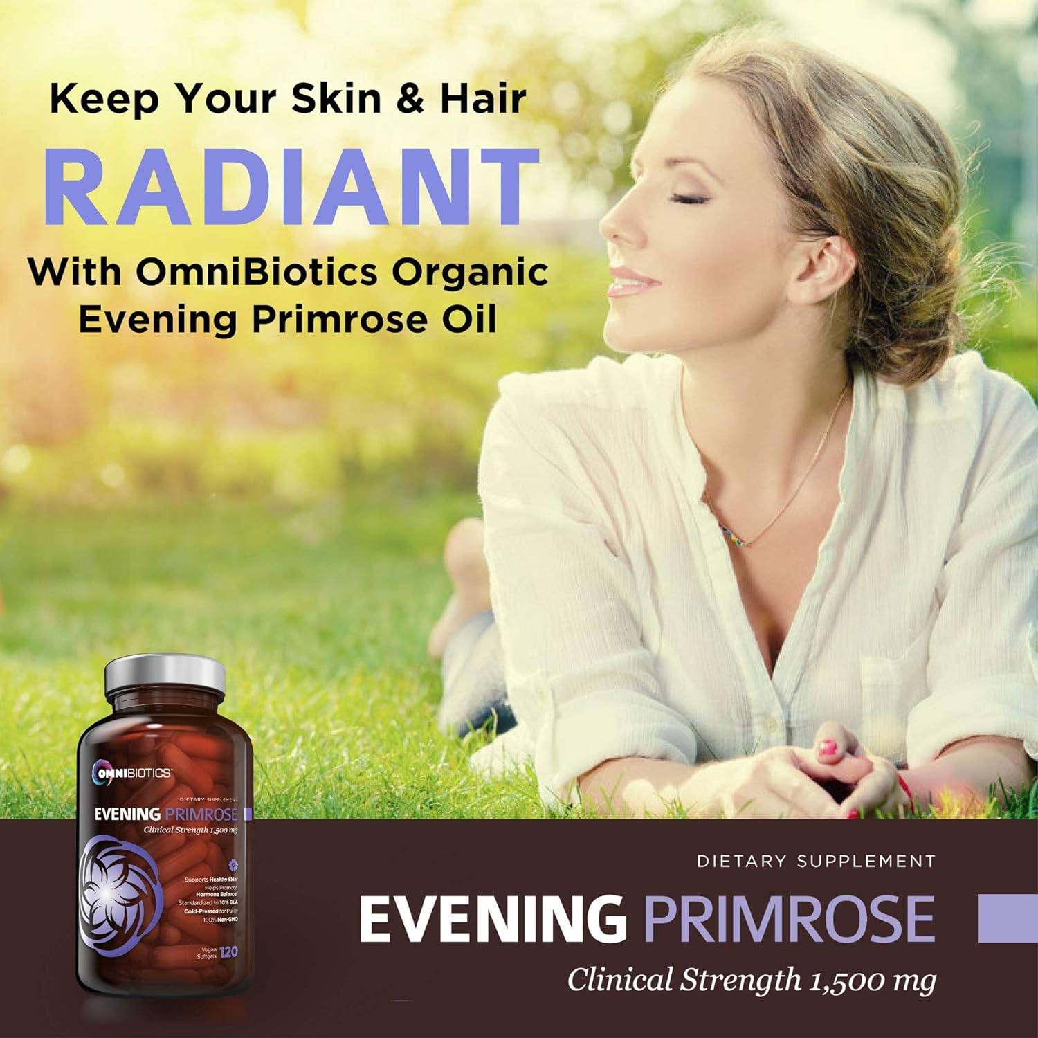 Organic Evening Primrose Oil + Myo-Inositol with D-Chiro-Inositol for Female Health & Hormone Support