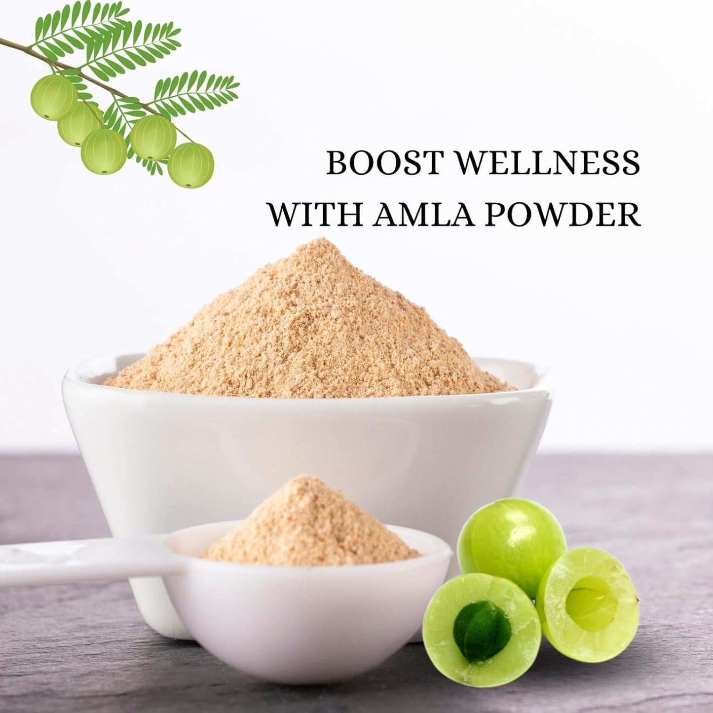 Organic Exotic Veda Amla Powder - Rich in Vitamin C, Dried Indian Gooseberries Amalaki Powder: 3.53 Oz