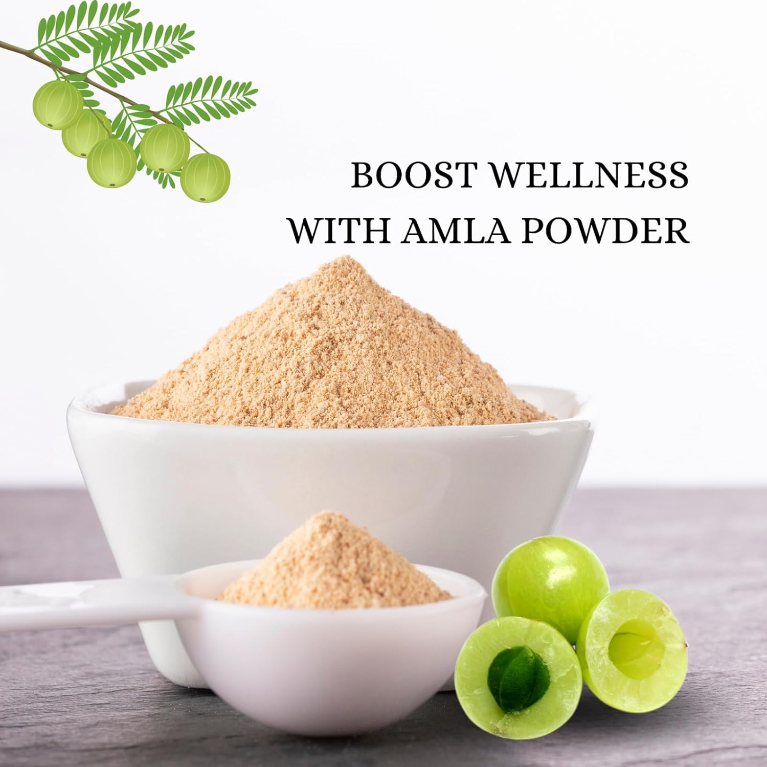 Organic Exotic Veda Amla Powder - Rich in Vitamin C, Dried Indian Gooseberries Amalaki Powder: 3.53 Oz